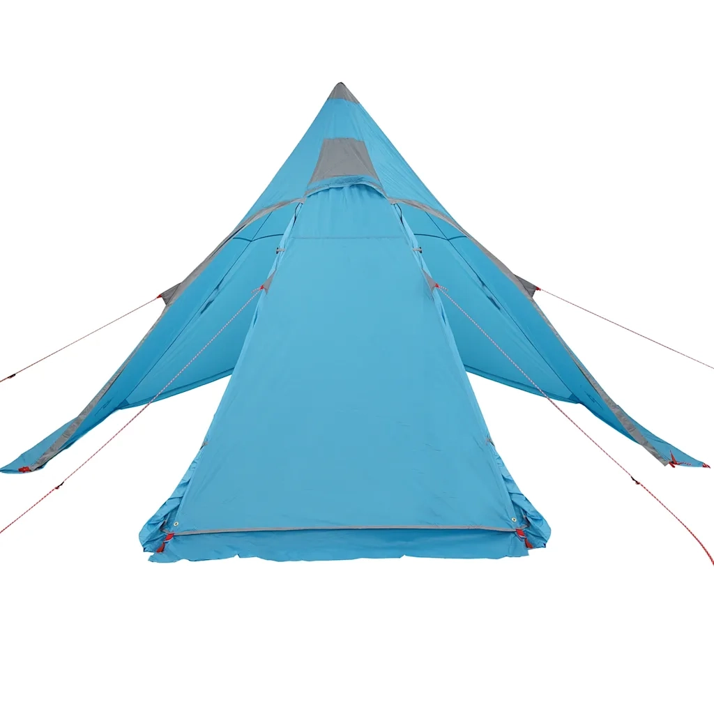 Tenda da Campeggio Tipi per 5 Persone Blu Impermeabile 4009408