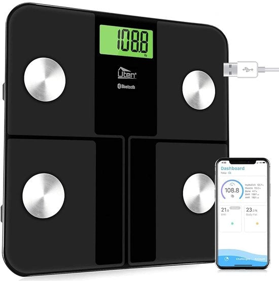 Pesa Digitale con Bluetooth e Analisi del Corpo - Fino a 180 kg