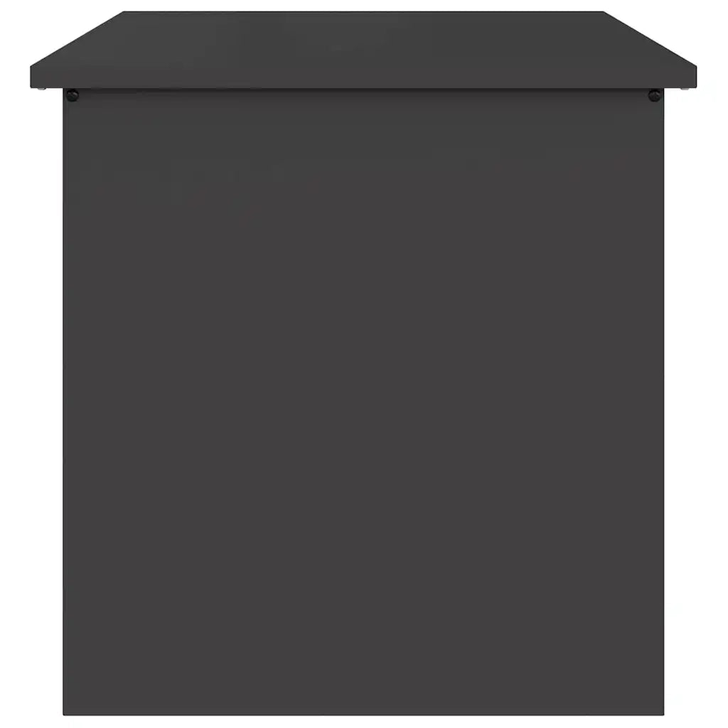 Scatola di Stoccaggio Esterno Nero 55 x 50,5 x 50 cm Acciaio 874574