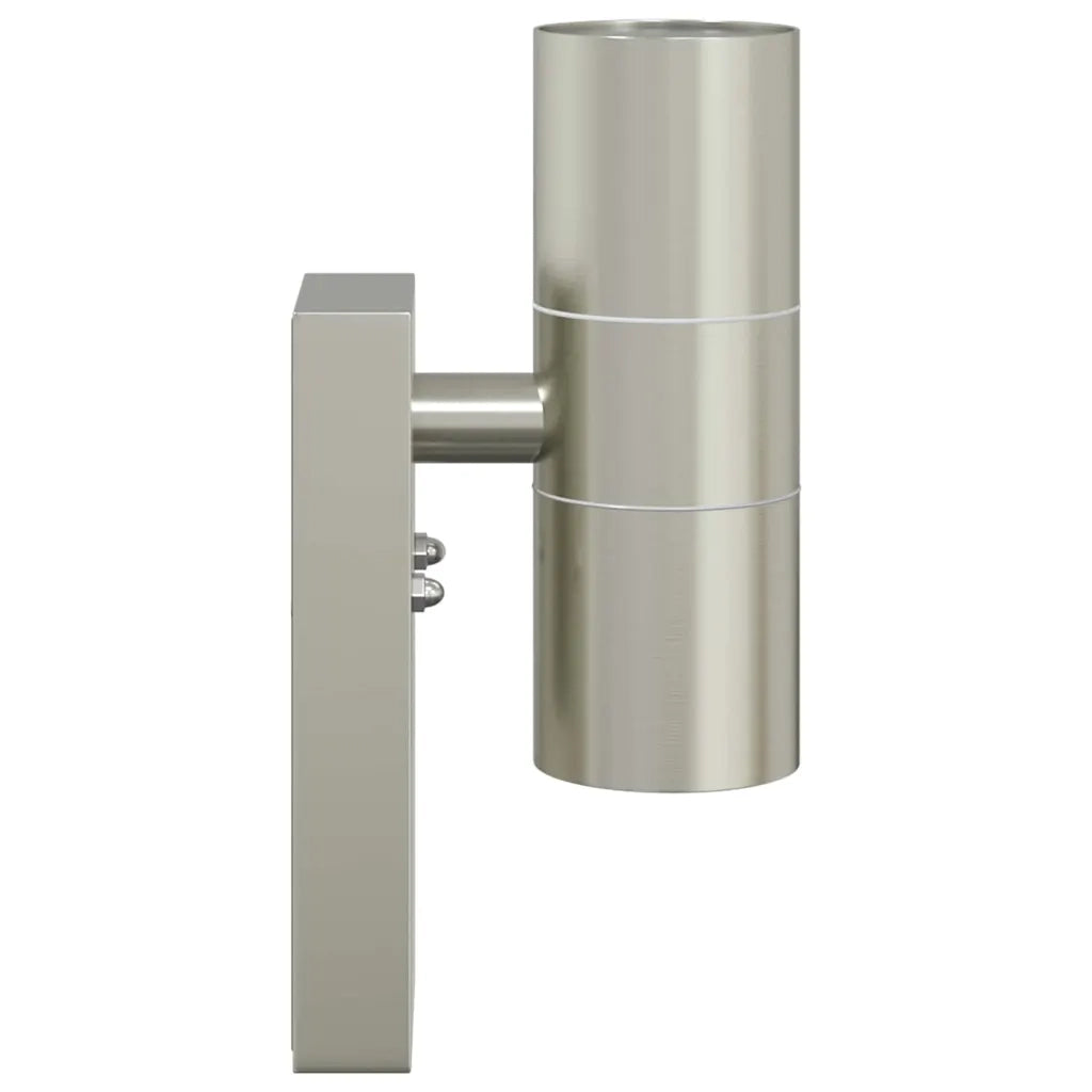 Lampada da Parete Esterna 2 pz Argento 7 x 10 x 22 cm CFW6514439