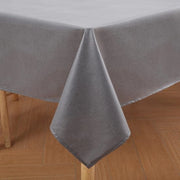 Tavolo con tovaglia in lino look impermeabile Lotus Effect 140 x 140 cm Tovaglia per tavolo in lino Tovaglia per tavolo impermeabile Tovaglia per tavolo Tovaglia in lino con protezione contro macchie, Grigio scuro