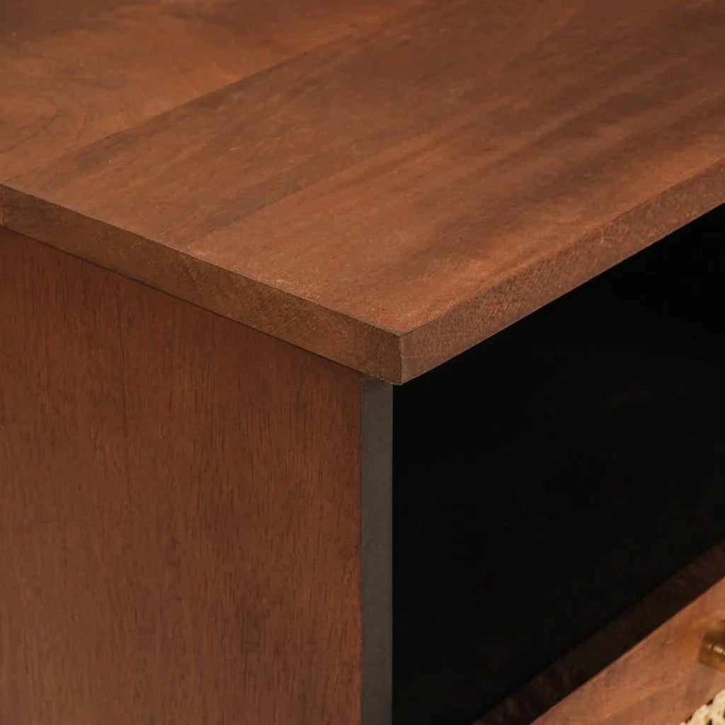Mobile TV Marrone 70 x 33,5 x 46 cm Legno di mango massello 4018881