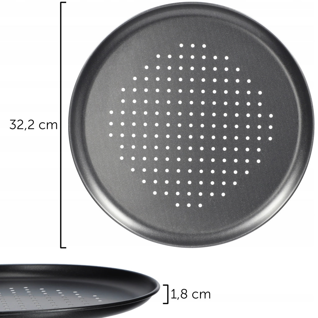 Teglia rotonda antiaderente per pizza KADAX, 32 cm