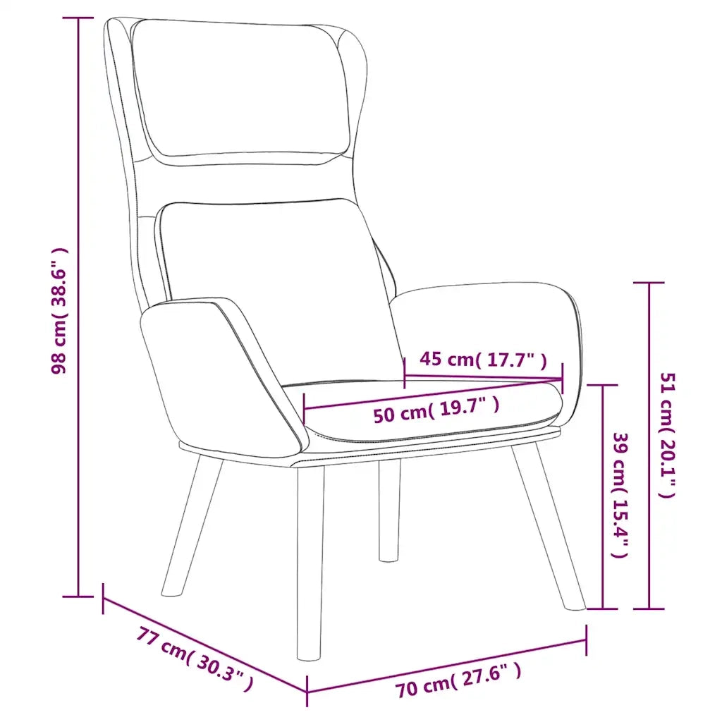 Poltrona Relax Blu in Velluto 341361