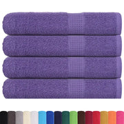 Asciugamani per sauna FROGN 4 pezzi Viola 80x200 cm 360 g/m2