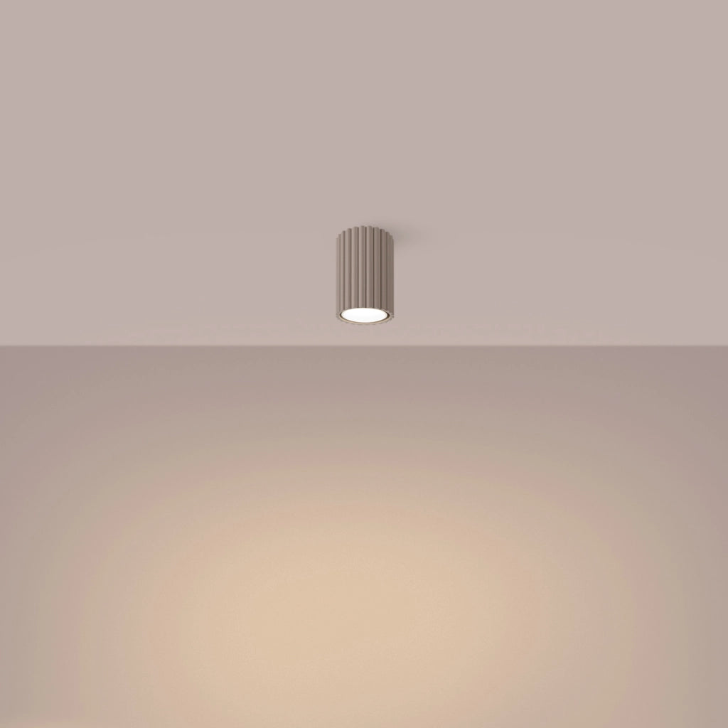 Lampada da soffitto KARBON 10 taupe