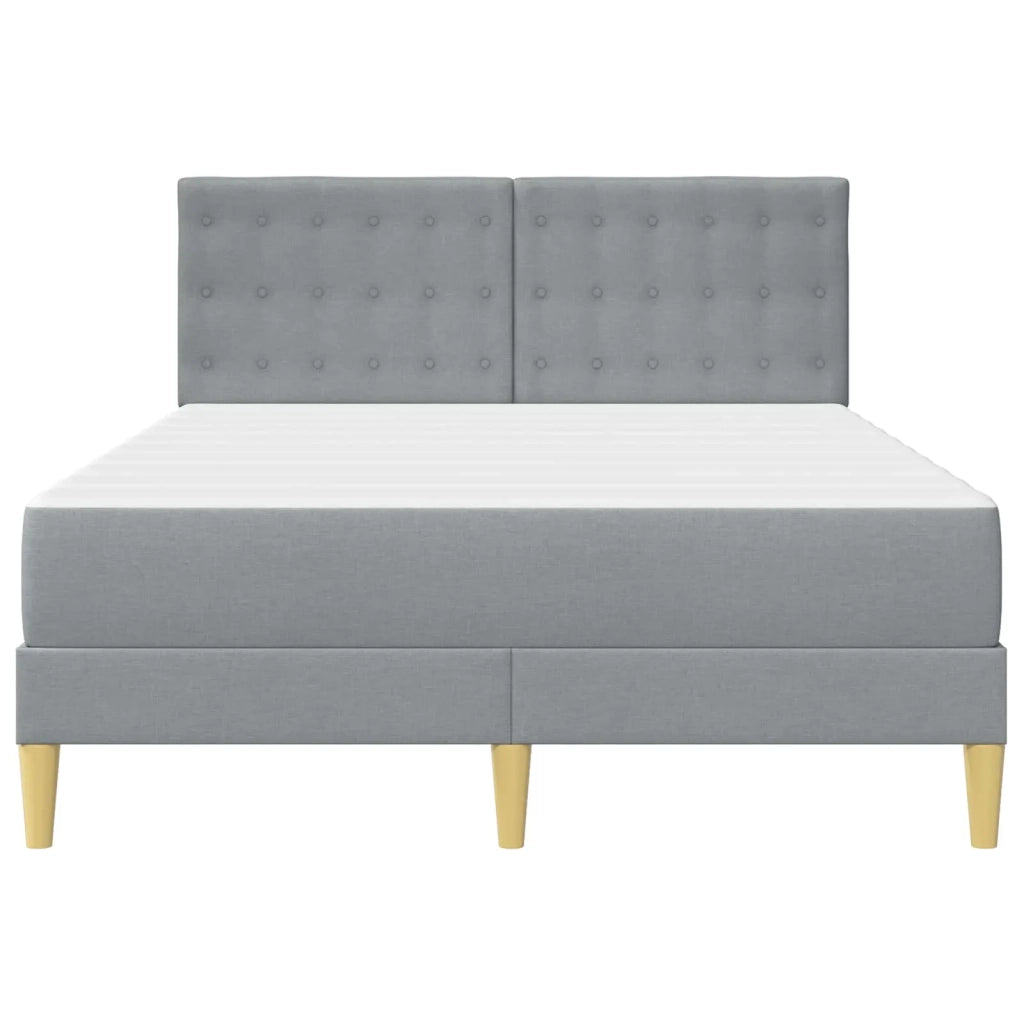 Struttura letto con materasso Grigio chiaro 120 x 190 cm 3415098