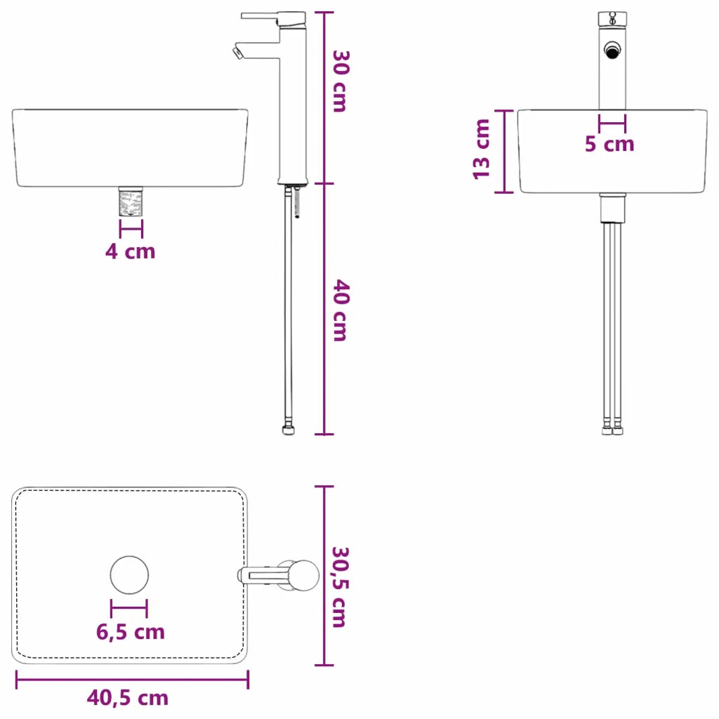 Mobile Lavabo | Armadio Lavabo da Parete Grigio Cemento 53 x 35 x 63 cm