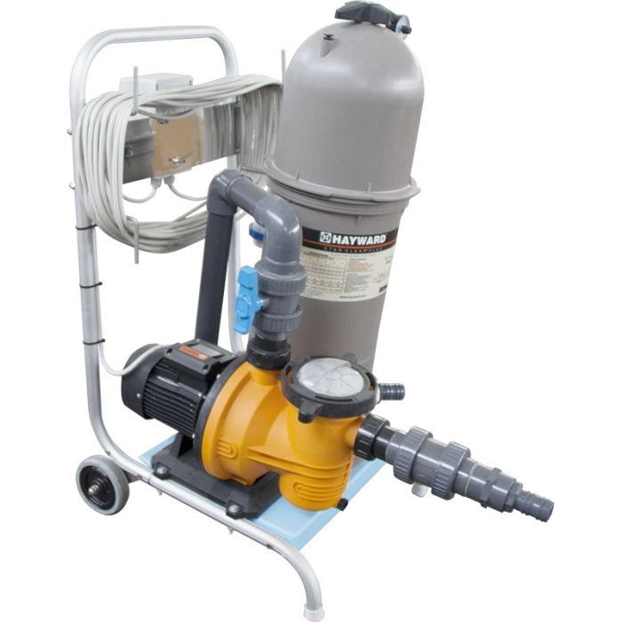 Pompa Carrellata Con Filtro A Cartuccia Da 12 M³/h, Quadro Elettrico E Sistema Hydrociclone - 1 Hp