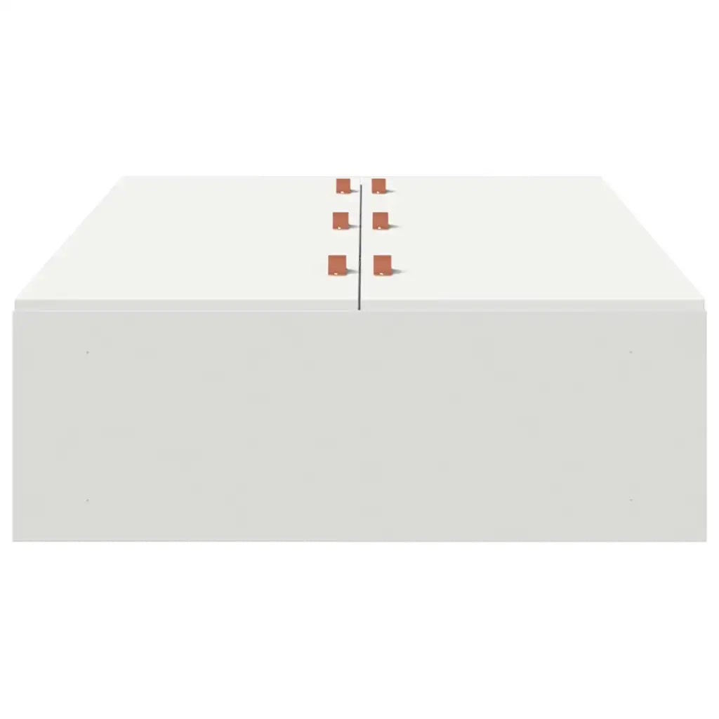 Struttura letto con contenitore Bianco 100 x 200 cm 3335349