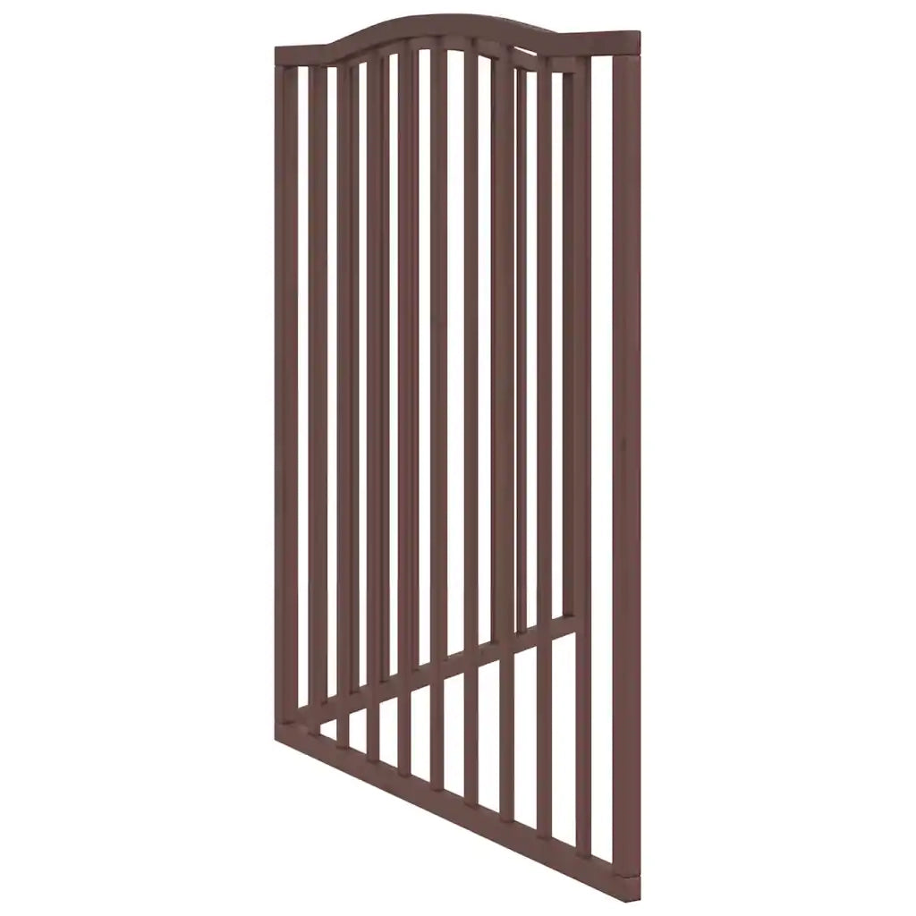 vidaXL Cancello Cani Pieghevole 2 Pannelli Marrone 160cm Legno Pioppo