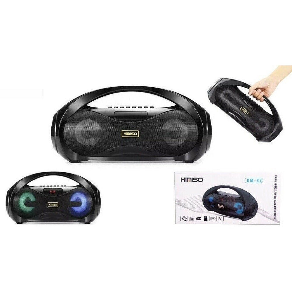 Trade Shop - Cassa Portatile Speaker Km-s2 Wireless Bluetooth Led Multicolore 10 W -