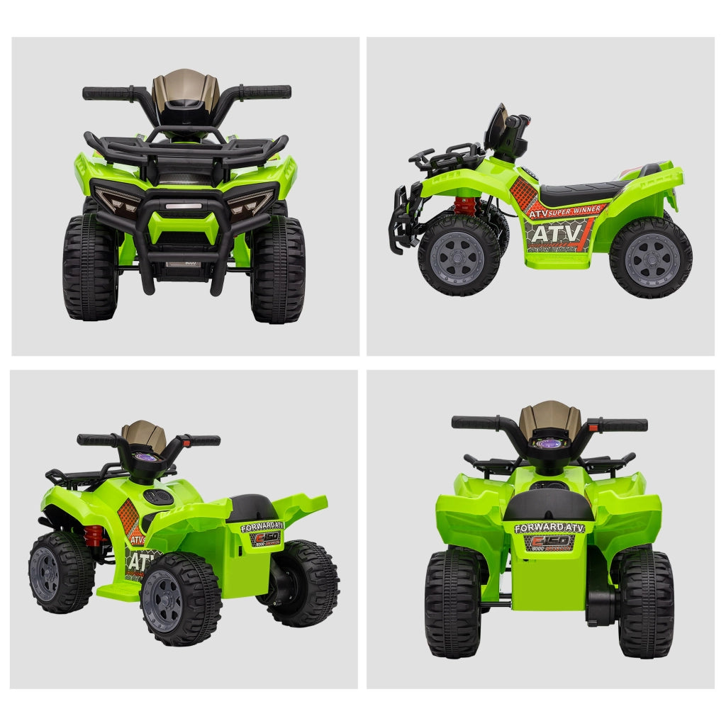 Quad elettrico per bambini ¨C zephmum ¨C verde 18-36 mesi 6V 2km/h