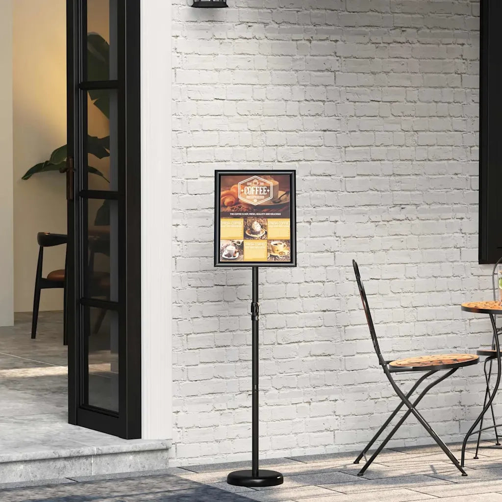 Espositori per Fiere Nero 25 x 25 x 125 cm Alluminio CFW1462838