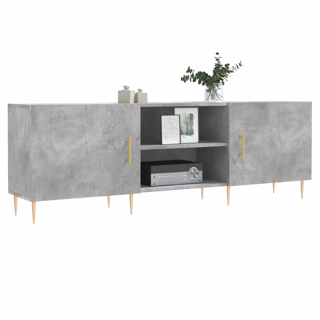 Mobile TV | Armadietto TV | Mobile Porta TV Grigio Cemento 150x30x50cm in Legno Multistrato