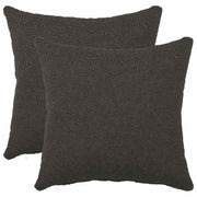 Federa 2 pcs HEERLEN Grigio Scuro 40 x 40 cm Bouclé 908488