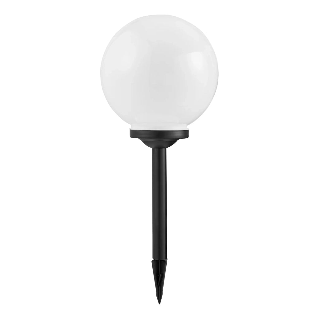 Esterno Solare Moderno Puglia Plastiche Nere Bianco Led 0,2W Ip44 Big