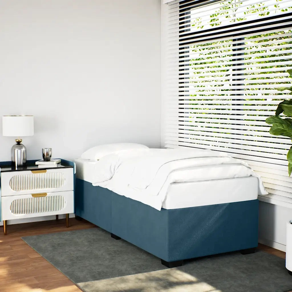 Giroletto Blu 90x190 cm in Velluto