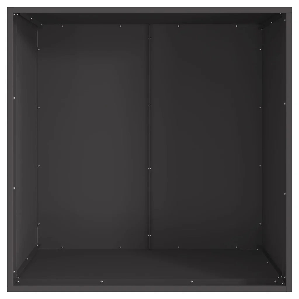 Braciere Nero Acciaio resistente alle intemperie 858944