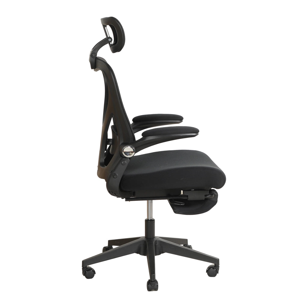 Sedia da ufficio ergonomica pieghevole ¨C Zephmum ¨C nera