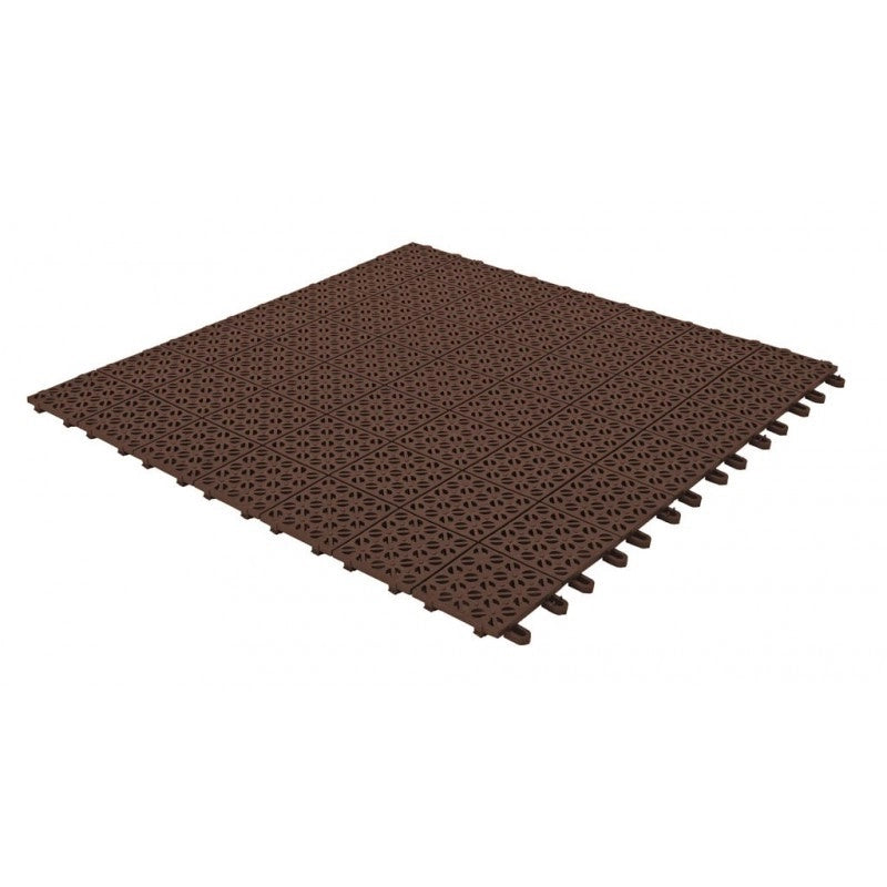 Set da 9 Piastrelle Flessibili in Plastica 55,5 x 55,5 cm da esterno, drenanti 2,7 m2 Colore: Verde