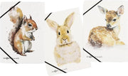 Map di gomma A4 Save me No.4 con 3 valvole di ingresso - Multipack 21700-25, stampa animale