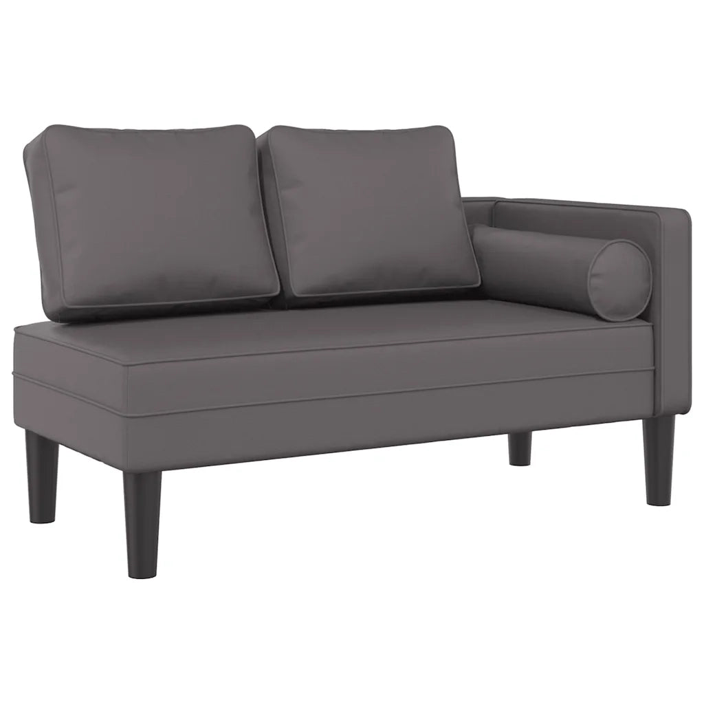 Sdraio con Cuscini Grigio in Similpelle CFW2978805