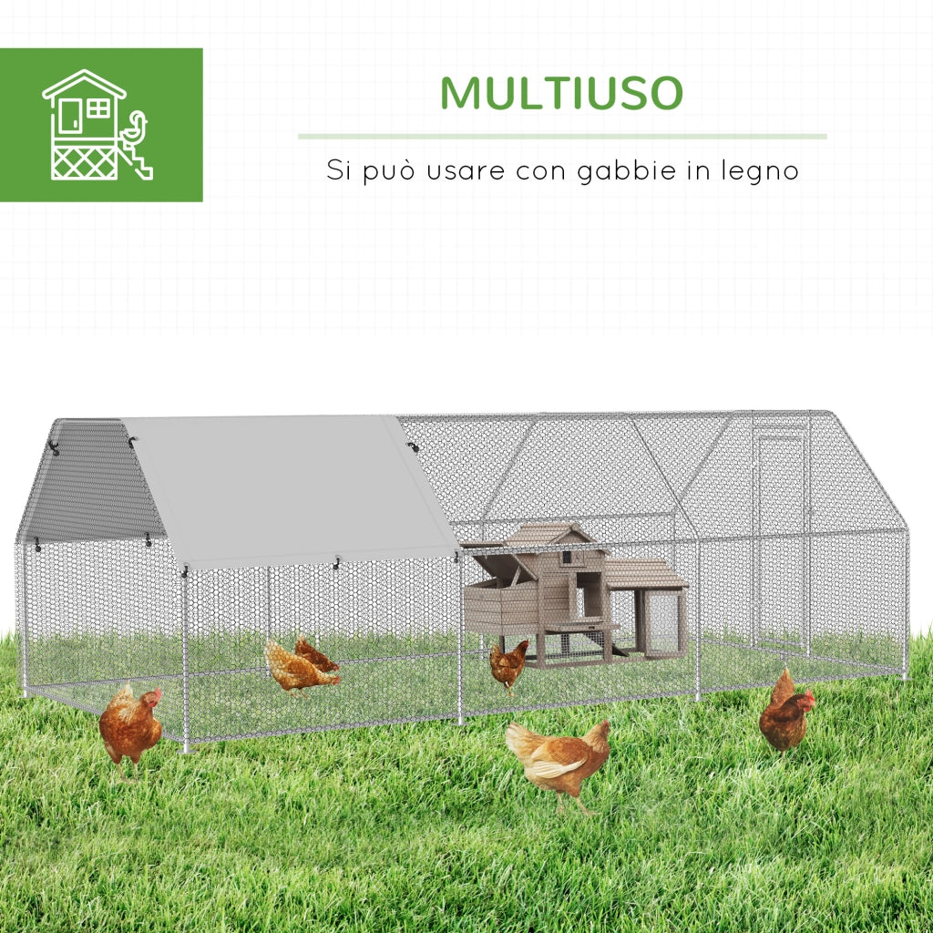 Recinto per Pollaio ¨C Minimal ¨C Grigio 280x570x195cm