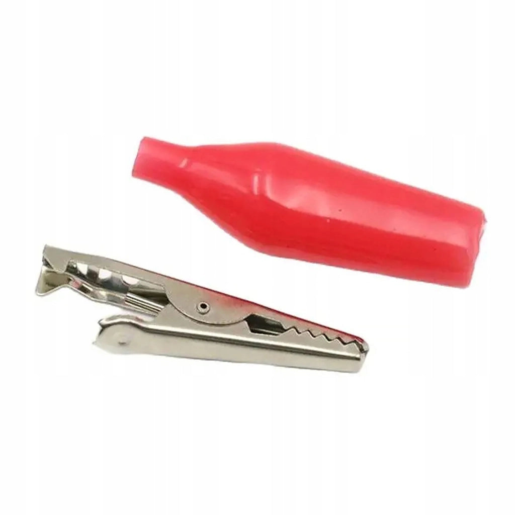 Coccodrillo Isolato 3A Rosfix Set Nero + Rosso – Alta Qualità, Sicurezza | Facile Uso, Progetti Elettronici | 2 Pezzi