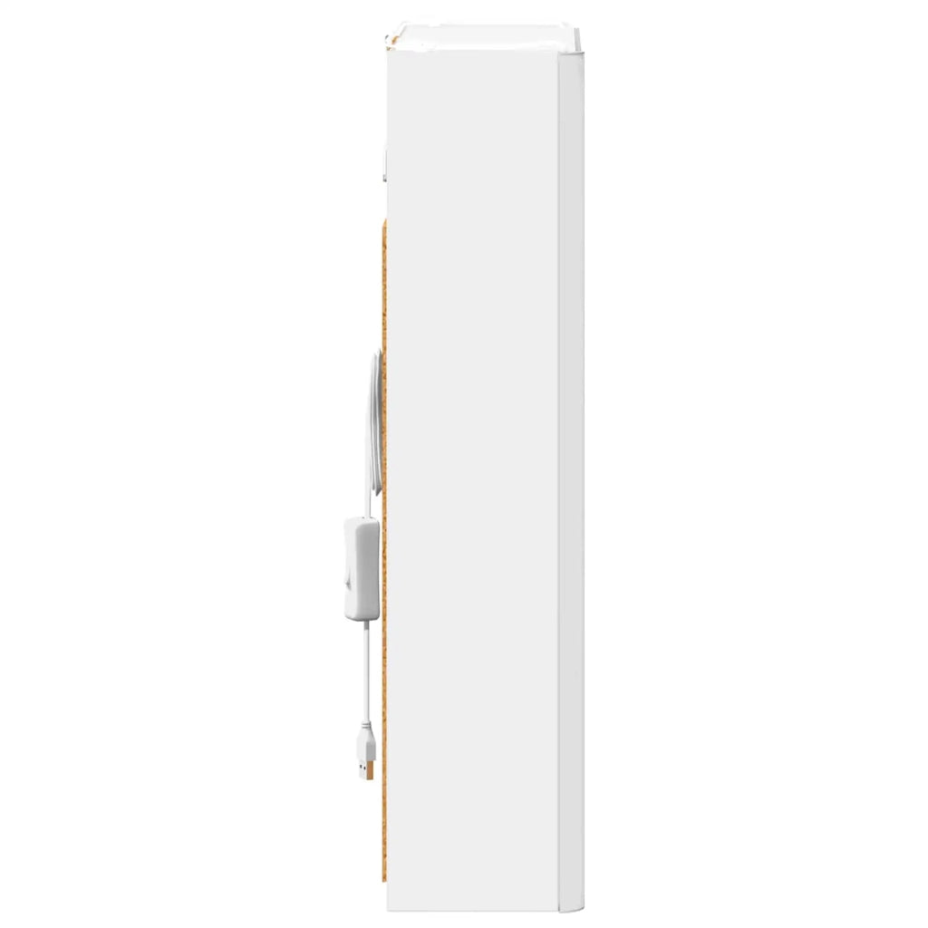 Mobiletto per specchio da bagno Bianco 33 x 11,5 x 50 cm 889215