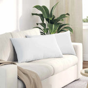 Cuscini da Divano 2 pcs Bianco 80 x 40 cm Tessuto 42013707