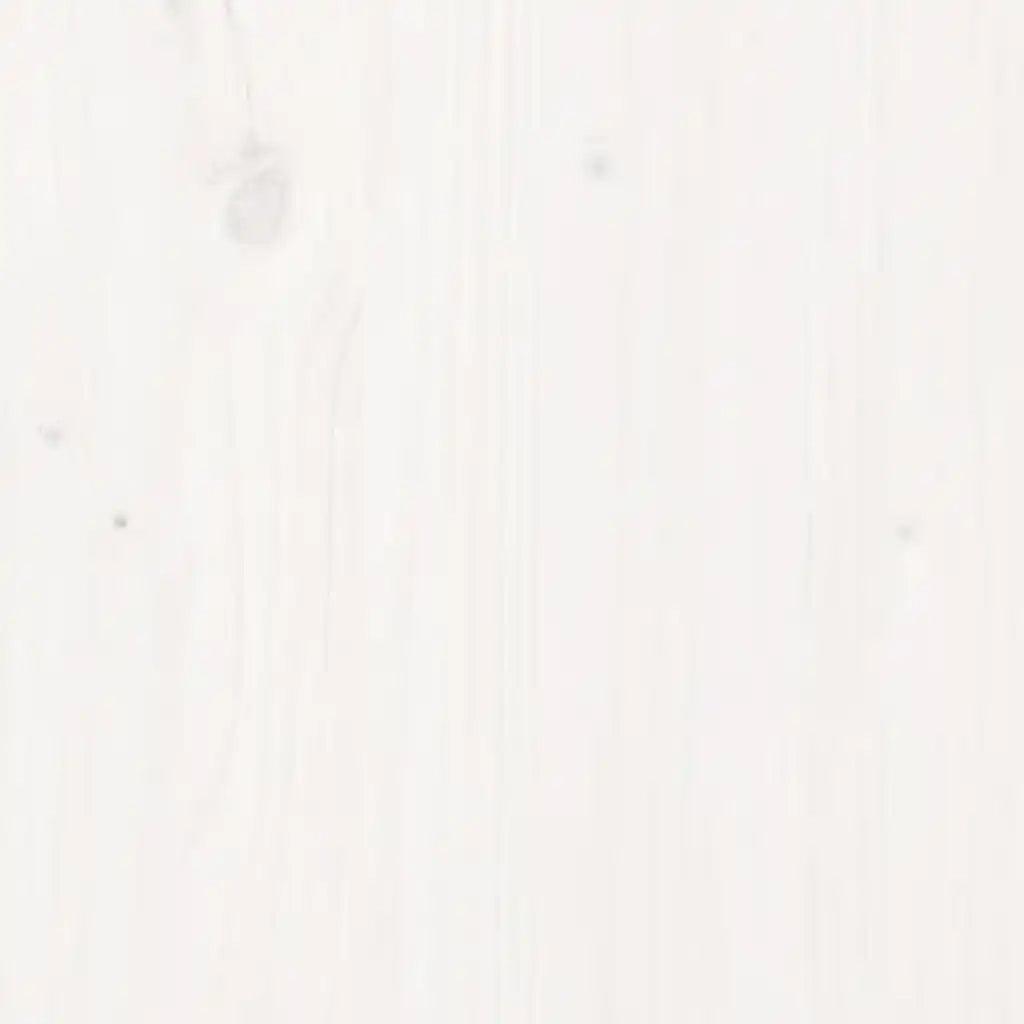 Piano Tavolo Bianco 100x50x2,5 cm Legno Massello di Pino Ovale 824361