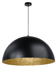 Lampada a sospensione Sfera nero oro Ø70cm E27 15W