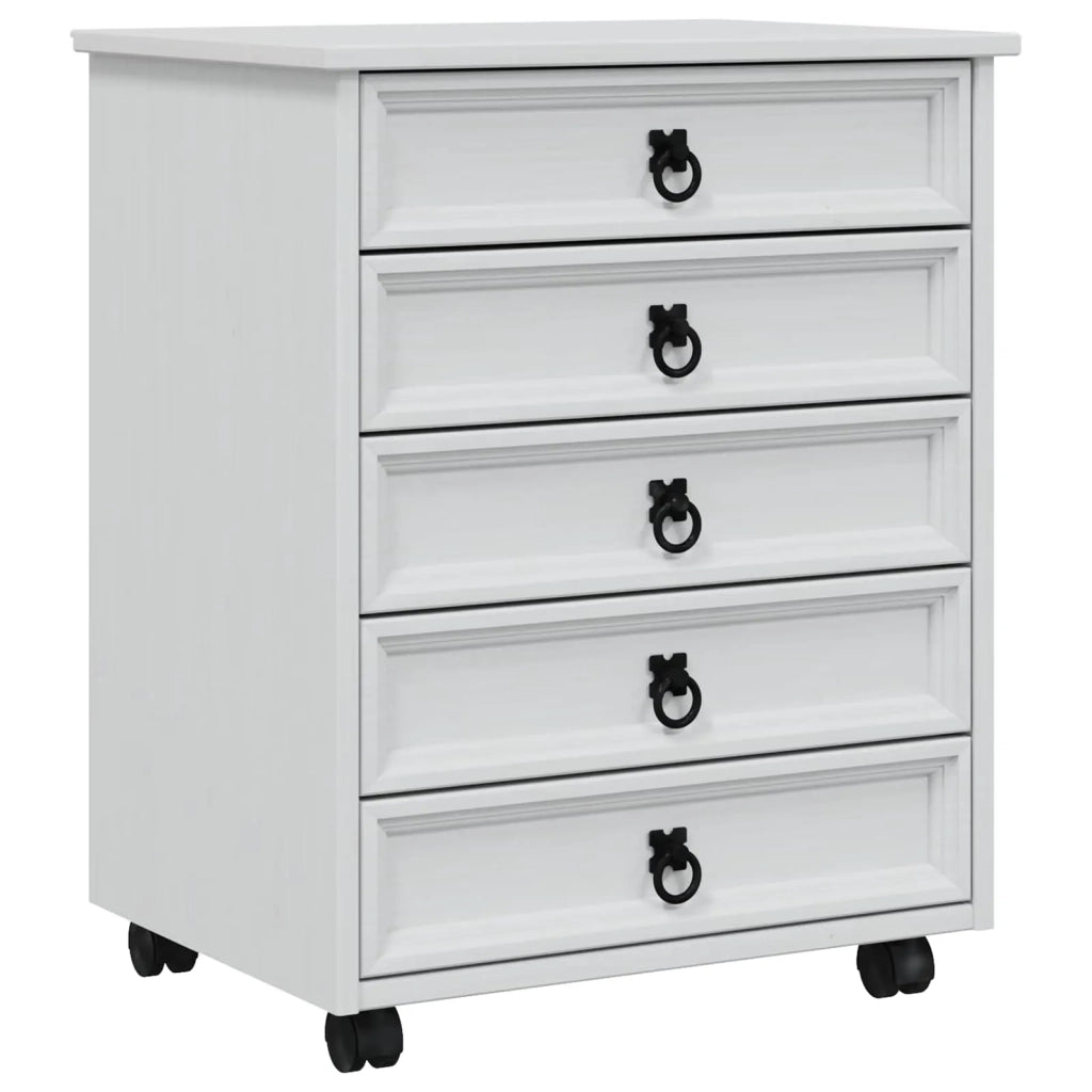 Armadietto Rotolante con Cassetti CORONA Bianco 42040534