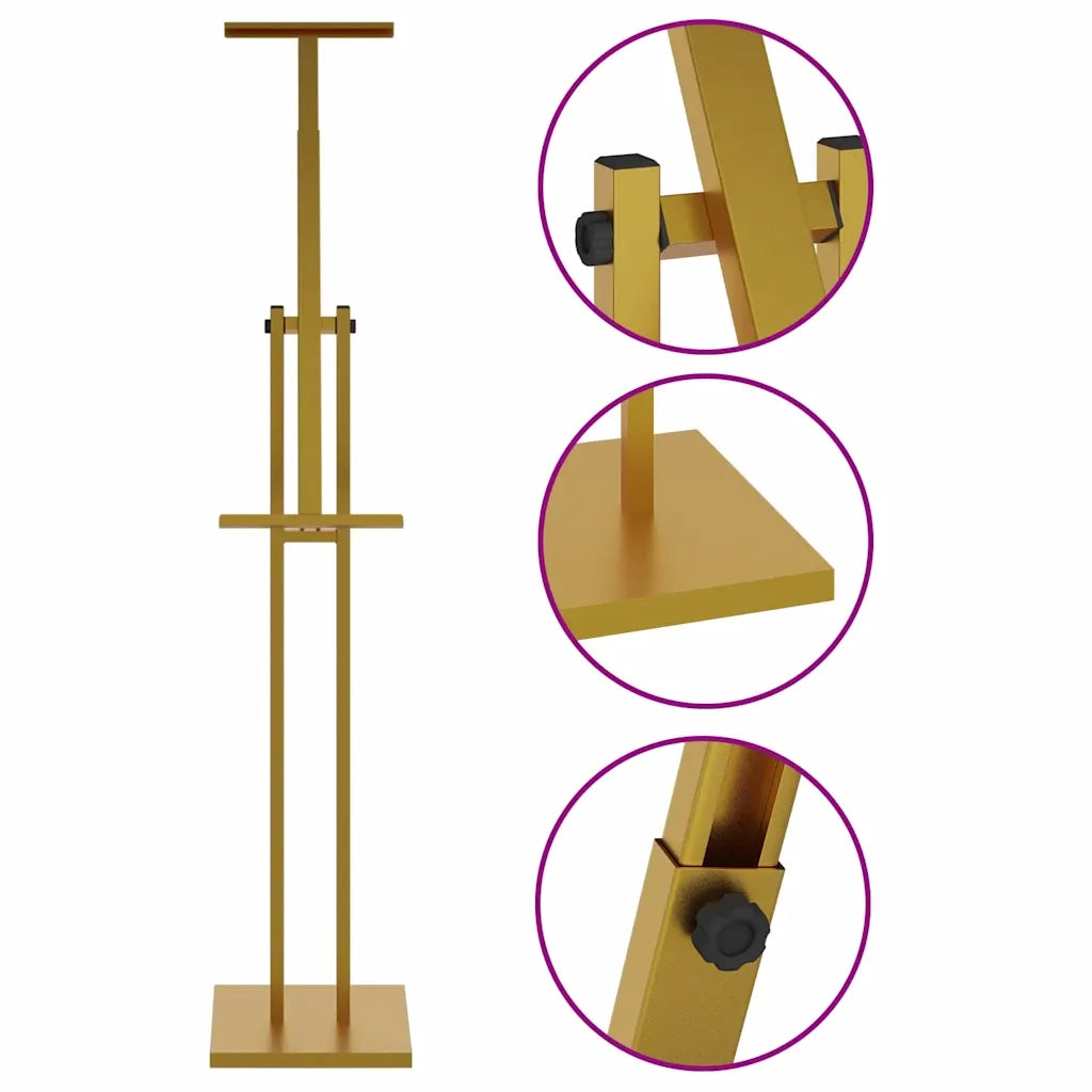 Espositori per Fiere Oro 26,5 x 26,5 x 150 cm Acciaio 42021454