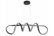 Lampada sospesa ad anello nera LED 40W Reality Vesper