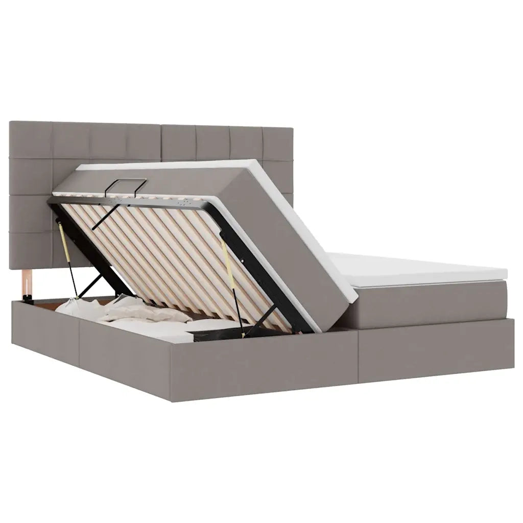 Letto con Contenitore Talpa 180 x 200 cm Pelle Sintetica