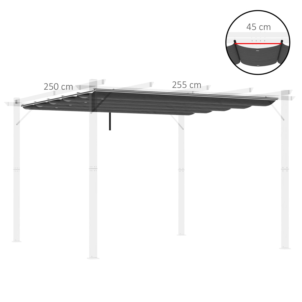 Tenda da giardino ¨C zephmum ¨C grigio scuro 250x255 cm