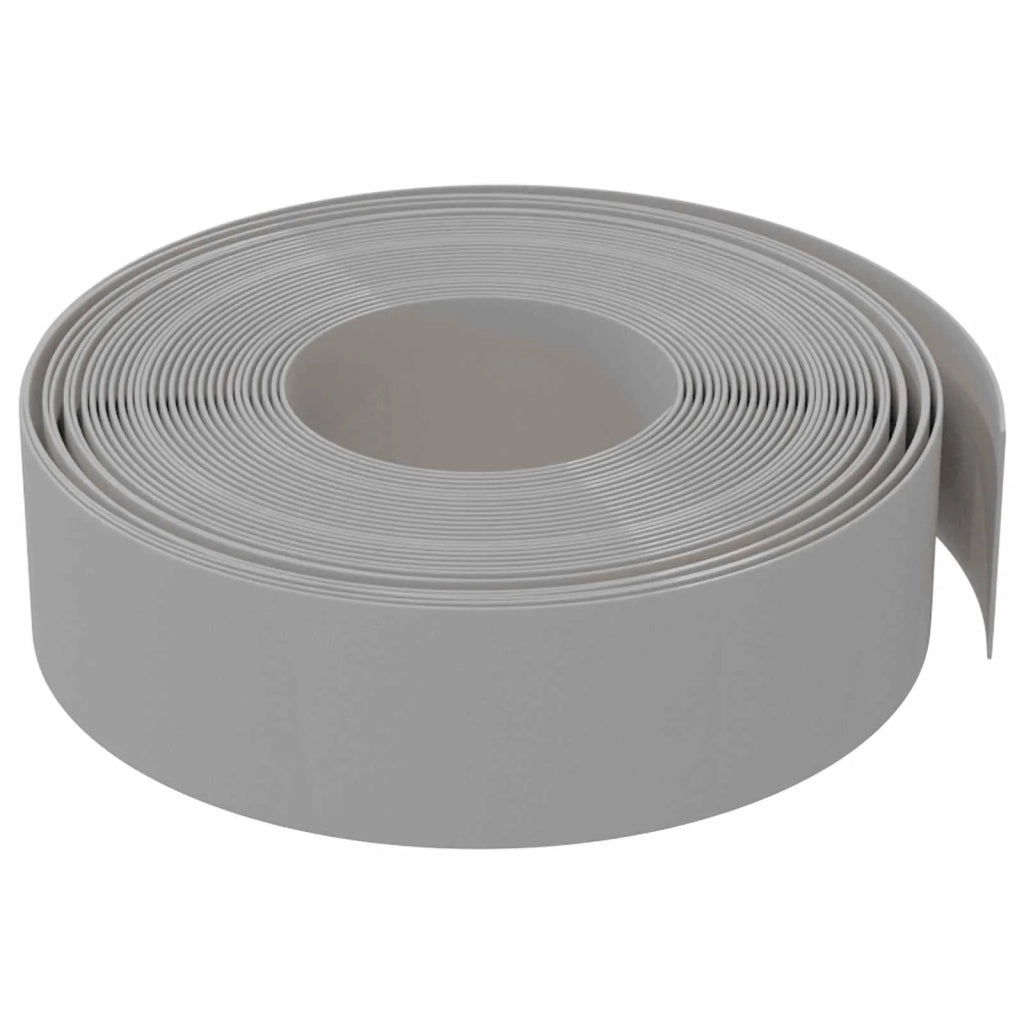 Bordatura per giardino 25 m 15 cm PE Grigio 42036848
