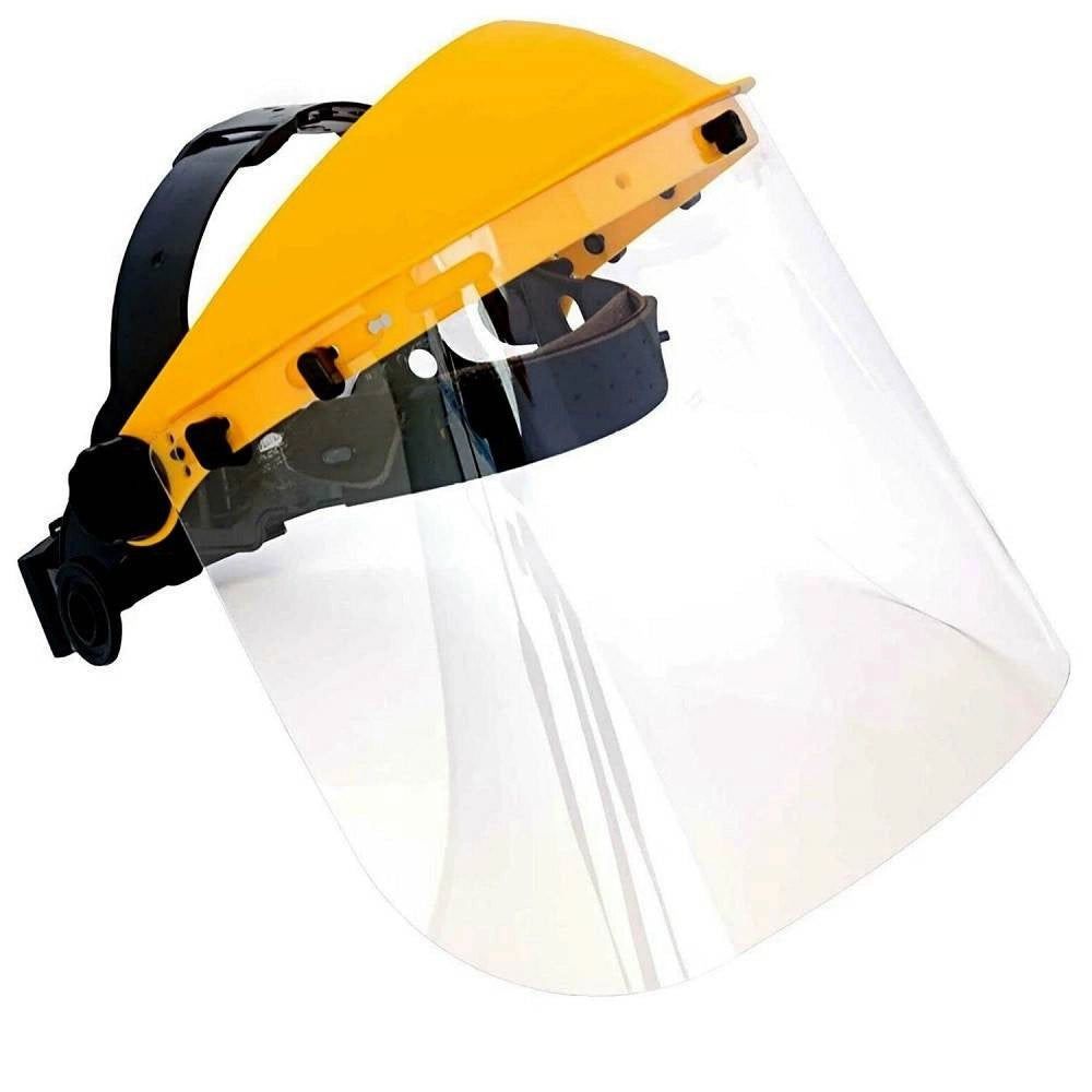 Trade Shop - Visiera Decespugliatore Professionale Protettiva Regolabile Policarbonato 455310 -