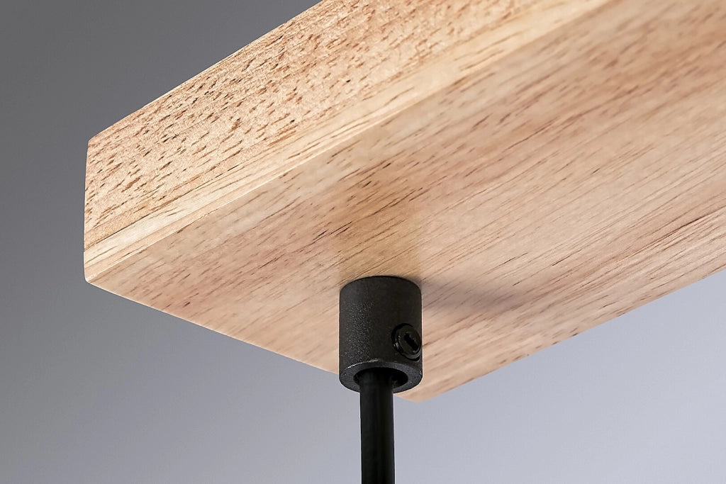 Lampada a sospensione Rabalux Toras 4xGU10 rovere/nero