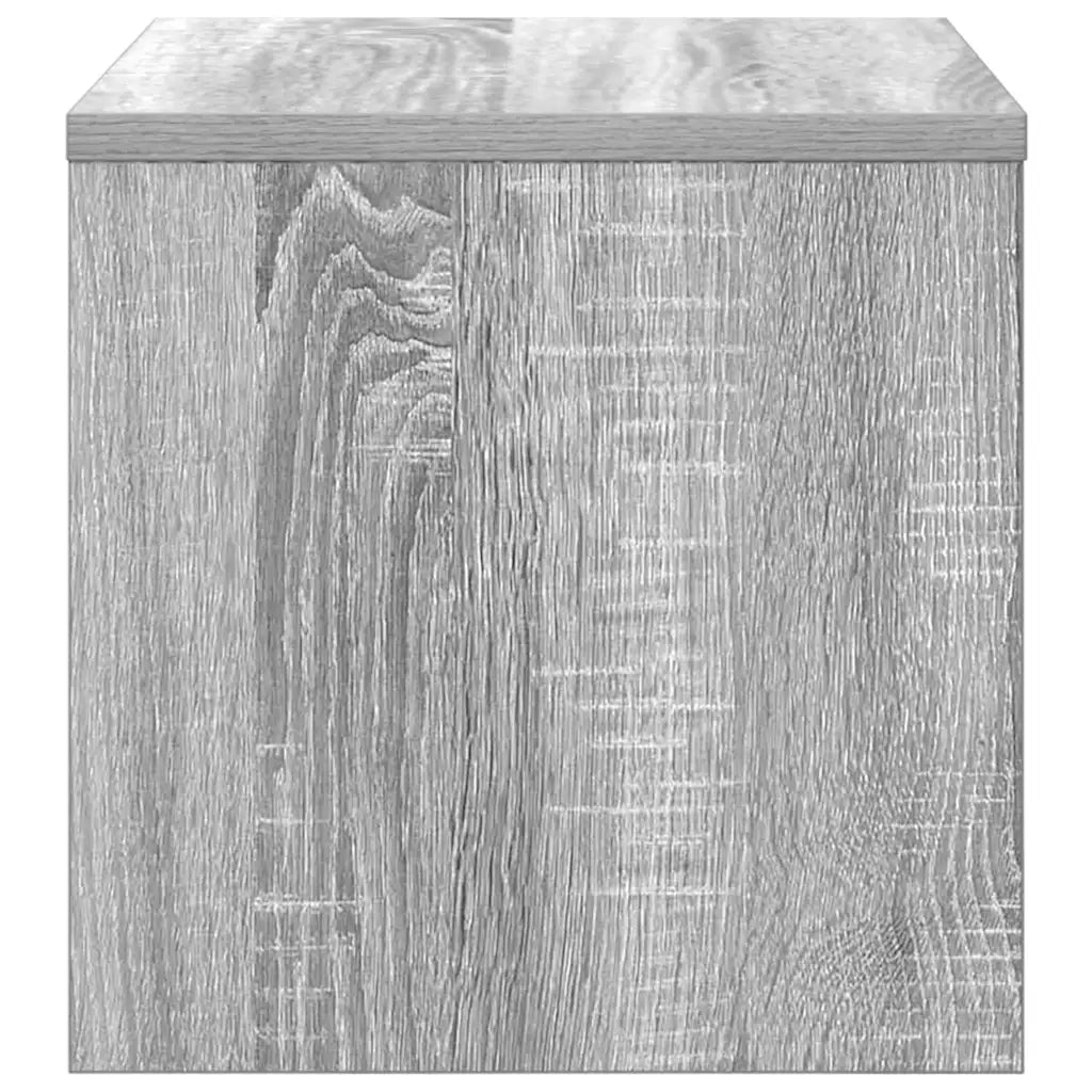 Comodino Grigio Sonoma 40x30x30 cm in Legno Multistrato 815239
