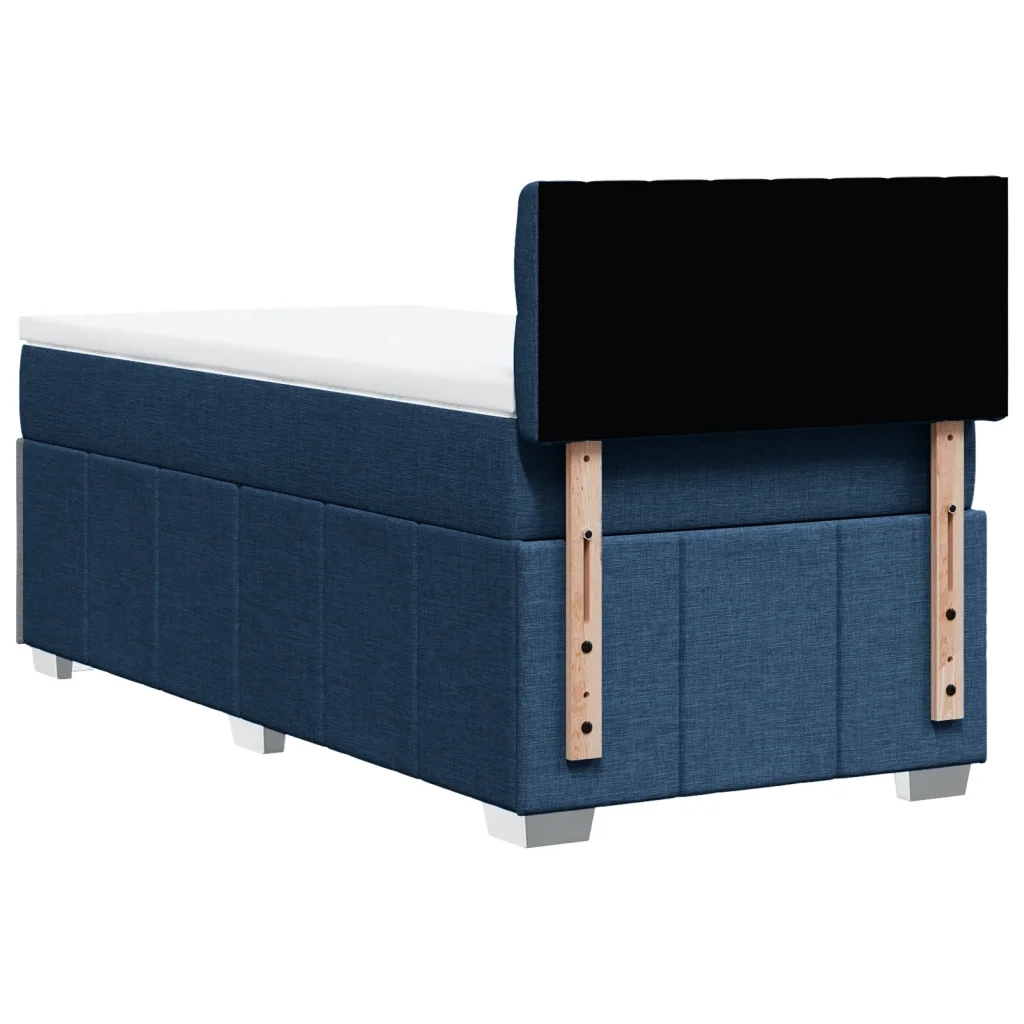 Giroletto a Molle con Materasso Blu 100x200 cm in Tessuto 3286992