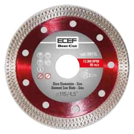 DISCO DIAMANTATO PER GRES 'TURBO' Ø 115x1,3 mm - ECEF