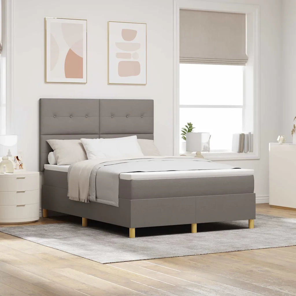 Letto a Sorgente LED con materasso Talpa 160 x 200 cm Tessuto
