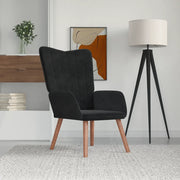 Poltrona Relax Nera in Velluto 327661