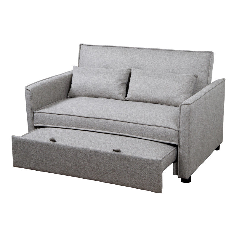 Divano Letto Steven In Tessuto Beige Dimensione 130x86x80cm