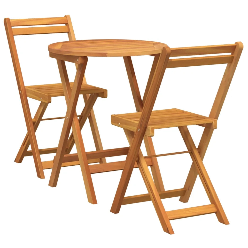 Set da Pranzo per Giardino con cuscino 3 pcs Olio Naturale 4105500