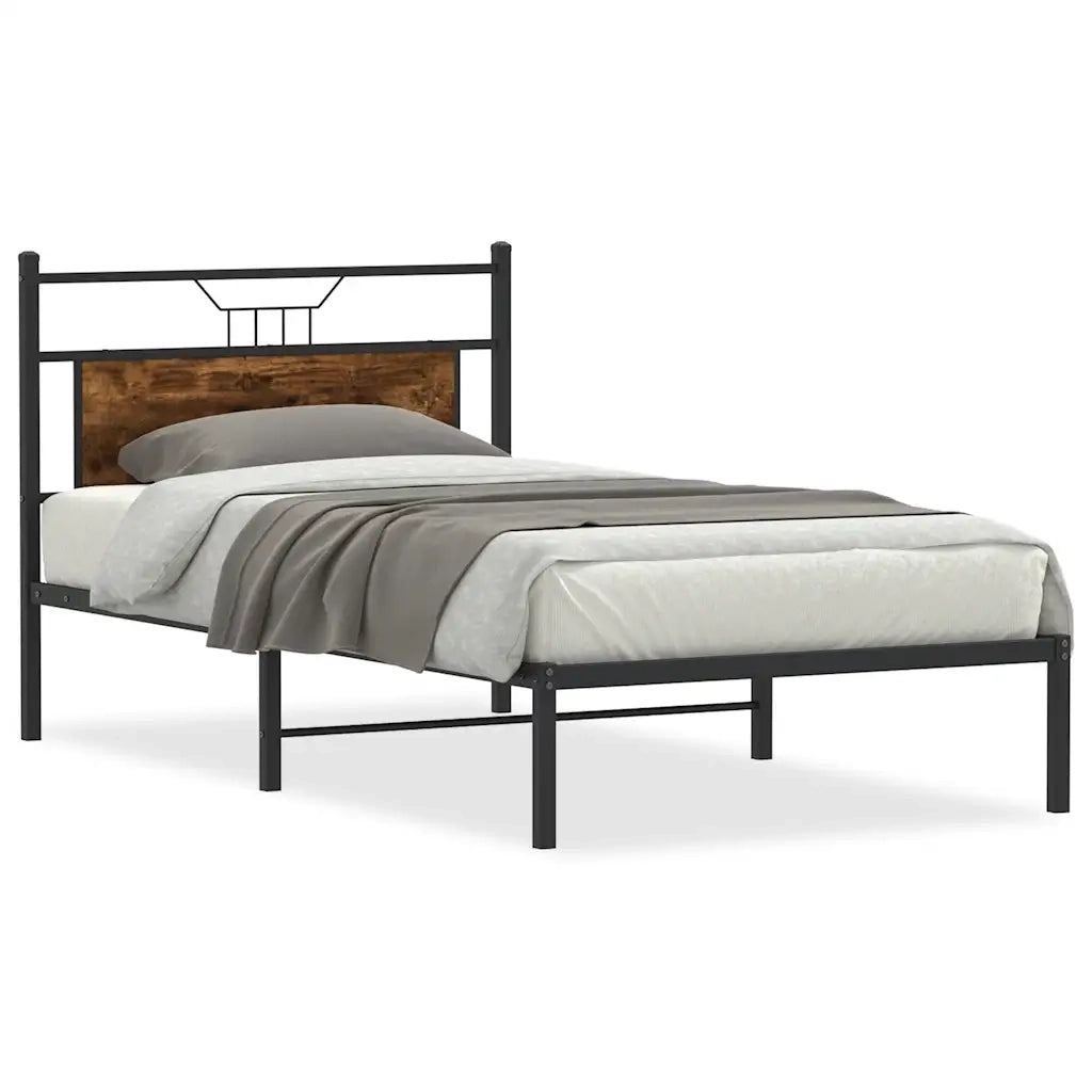 Giroletto senza Materasso Rovere Fumo 107x203 cm in Truciolato 4106739
