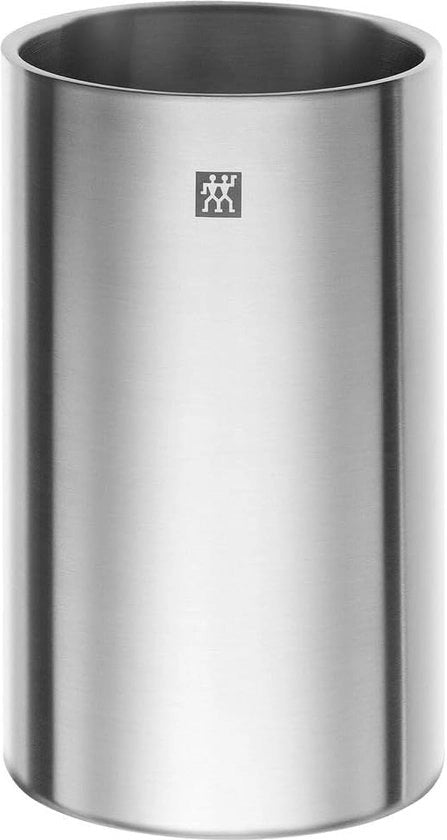Sommelier, doppio contenitore per vino, 21,6 x 11 x 19 cm, argento